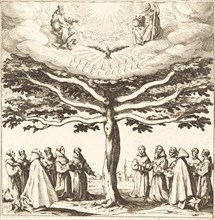 The Holy Trinity in the Tree of Life, Adored by Franciscans, in or after 1621.