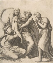 The Virgin fainting and being supported in the arms of the holy women, 1531-76.