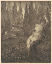 Donna ignuda addormentata nel parco [Naked Woman Asleep in the Park], 1890s(?).