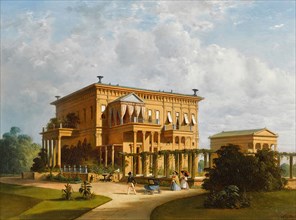 The Summer Palace of Duke of Leuchtenberg in Sergievka, 1873. Private Collection.