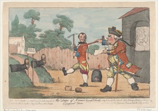 The Siege of Namur by Captain Shandy and Corporal Trim (Tristram Shandy), 1800-20.