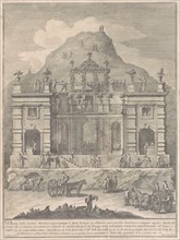 The Seconda Macchina for the Chinea of 1778: A Dwelling near Monte Testaccio, 1778.