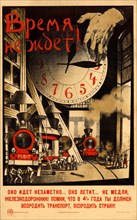 Time is running out!, 1920. Found in the collection of Russian State Library, Moscow.