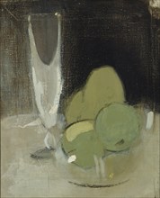 Green Apples And Champagne Glass , 1934. Found in the collection of Ateneum, Helsinki.