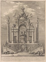 The Prima Macchina for the Chinea of 1751: Triumphal Arch for Roger I of Sicily, 1751.