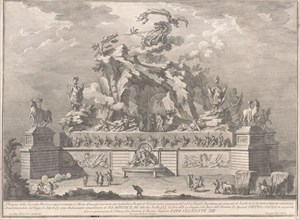 The Seconda Macchina for the Chinea of 1767: Mount Etna with the Forge of Vulcan, 1767.