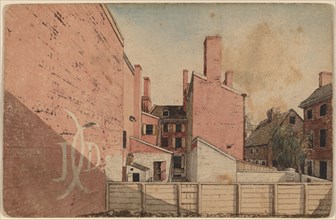 A View from an East Window in the Old Sugar House, No.3 Norris' Alley, Philadelphia, 1811.