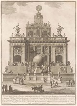 The Seconda Macchina for the Chinea of 1785: A Pleasure Palace with an Air Balloon, 1785.