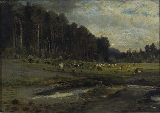 Elk Island in Sokolniki, 1869. Found in the collection of State Tretyakov Gallery, Moscow.