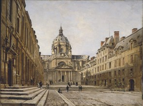 The Courtyard of the Old Sorbonne, 1886. Creator: Lansyer, Emmanuel (1835-1893).