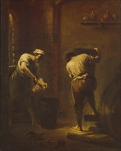 Scene in the Cellar, ca 1710-1715. Creator: Crespi, Giuseppe Maria (1665-1747).