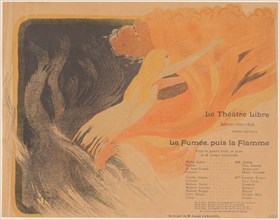 Le Théâtre Libre: La Fumée, puis la Flamme, 24 October 1895. Creator: Louis Abel-Truchet.