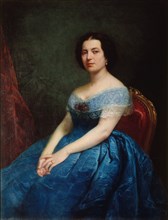 Portrait of Ernesta Grisi (1816-1895), 1866. Creator: Bonnegrace, Charles Adolphe (1808-1882).