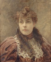 Portrait of Daniel Lesueur (1860-1921), c. 1895. Creator: Chabas, Paul Émile (1869-1937).