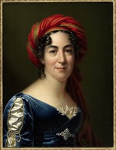 Portrait of the writer Caroline Pichler (1769-1843), 1818. Creator: Sales, Carl von (c. 1791-1870).
