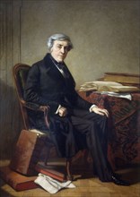 Portrait of Jules Michelet (1798-1874) , ca 1865. Creator: Couture, Thomas (1815-1879).
