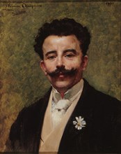 Portrait of Félicien Champsaur (1859-1934), 1901. Creator: Saïn, Paul (1853-1908).