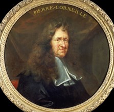 Portrait of Pierre Corneille (1606-1684), c. 1680. Creator: Sicre, François (1640-1705).