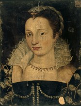 Portrait of Gabrielle d'Estrées (1573-1599), ca 1590. Creator: Anonymous.
