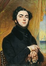 Portrait of the novelist Eugène Sue (1804-1857), 1836. Creator: Lépaulle, François-Gabriel (1804-1886).