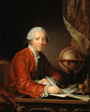 Portrait of Jean le Rond D'Alembert (1717-1783), 1777. Creator: Lusurier, Catherine (1752-1781).