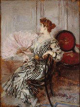 Portrait de Madame Torri, danseuse à l'Opéra, c. 1900. Creator: Boldini, Giovanni (1842-1931).