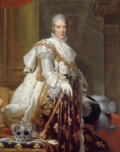 Portrait of King Charles X of France (1757-1836), 1825. Creator: Gérard, François Pascal Simon (1770-1837).