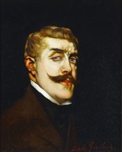 Portrait of the poet Jean Lorrain (1855-1906), c. 1900. Creator: La Gandara, Antonio de (1862-1917).