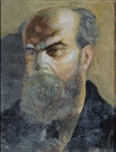 Portrait of the Poet Paul Verlaine (1844-1896), ca 1885. Creator: Cazals, Frederic-Auguste (1865-1941).