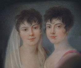 Josephine and Charlotte Brunsvik (Detail), 19th century. Creator: Anonymous.
