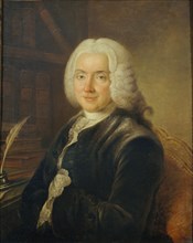 Portrait of Charles-Jean-François Hénault (1685-1770), ca 1730. Creator: Pougin de Saint Aubin, Claude (1685-1770).