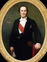 Portrait of Georges-Eugène Baron Haussmann (1809-1891), ca 1860. Creator: Lehmann, Henri (1814-1882).