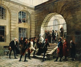 Marie-Antoinette leaving the Conciergerie, October 16, 1793, 1885. Creator: Cain, Georges (1856-1919).