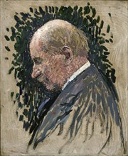 Portrait of the composer Gustave Charpentier (1860-1956), ca 1932. Creator: Martin, Henri (1860-1943).