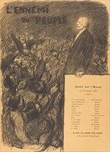 L'Ennemi du Peuple, 1899. Creator: Theophile Alexandre Steinlen.