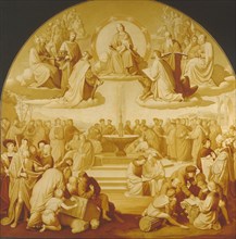 The Triumph of Religion in the Arts, Between 1829 and 1840. Creator: Overbeck, Johann Friedrich (1789-1869).