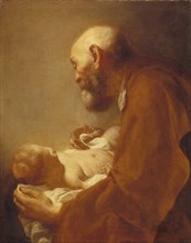 Saint Simon with the Christ Child, 18th century. Creator: Angeli, Giuseppe (1712-1798).