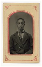 Tintype of a man, 1856-1900. Creator: Unknown.