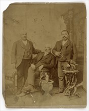 Albumen print of three members of the Boyd family, 1890-1930. Creator: Unknown.