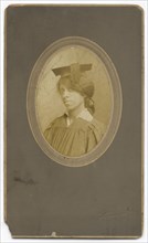 Photograph of Maggie Hickman in a cap and gown, 1912-1928. Creator: Lay Brothers Photograph.