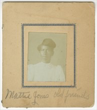 Photograph of Mattie Jones, ca. 1870. Creator: Unknown.