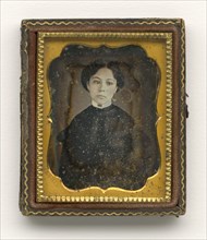 Daguerreotype of a young woman, ca. 1850. Creator: Augustus Washington.