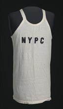 Racing shirt for the New York Pioneer Club worn by Ted Corbitt, 1950s. Creator: Unknown.