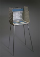 Voting machine used in the 2000 Presidential election, ca. 1990. Creator: Unknown.