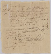 Invoice and receipt for payment by Edward Rouzee, February 1817. Creator: Unknown.