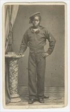 Carte-de-visite of a sailor named Jim, late 19th century. Creator: Unknown.