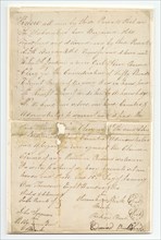 Bill of sale for a girl named Clary purchased by Robert Jardine for 50 pounds, January 15, 1806. Creator: Unknown.