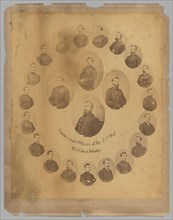 Albumen print of 23rd United States Colored Troops (USCT) Officers, 1863-1865. Creator: Unknown.
