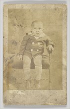 Photographic postcard of an unidentified young boy, 1926-1940s. Creator: Unknown.