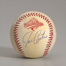 Baseball from the 1992 World Series autographed by Joe Carter, 1992. Creator: Rawlings.